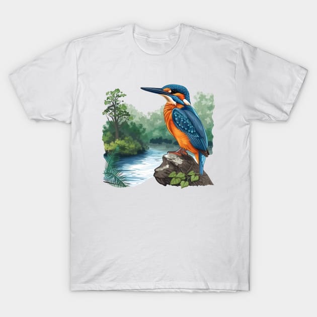 Kingfisher T-Shirt by zooleisurelife